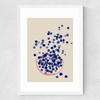 Blueberry Medium White Frame