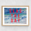 Seas The Day Medium Oak Frame
