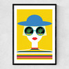 Sunglasses Narrow Black Frame