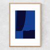 Oak and Blue Narrow Oak Frame