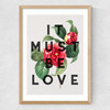 It Must Be Love Medium Oak Frame