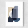 Abstract IV Medium White Frame