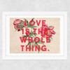 Love Is The Whole Thing II Wide White Frame