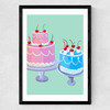 Two Lily Vanillis Medium Black Frame