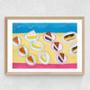 Table of Dessert After Wayne Thiebaud Medium Oak Frame