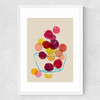 Plums Medium White Frame