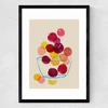 Plums Medium Black Frame