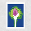 Artichoke Narrow White Frame