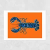Lobster on Orange