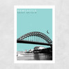 Newcastle Quayside Cityscape Unframed Print