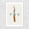 Fork You Unframed Print