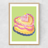 Heart Cake Narrow Oak Frame