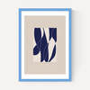 Blue Lined Shapes II