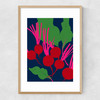 Beetroot Narrow Oak Frame