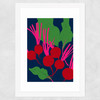 Beetroot Wide White Frame