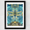 Spirited Dragonfly Wide Black Frame