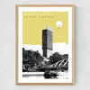 Manchester Cityscape Medium Oak Frame