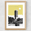 Manchester Cityscape Wide Oak Frame