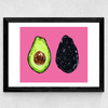 Avocados Wide Black Frame