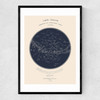 Carte du Ciel by Aster Narrow Black Frame