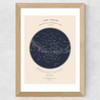 Carte du Ciel by Aster Wide Oak Frame