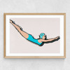 Palm Springs Dive Medium Oak Frame