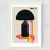 Milan 77 Medium White Frame