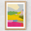 Landschaft Bunt II Wide Oak Frame