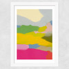 Landschaft Bunt II Wide White Frame
