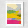 Landschaft Bunt II Medium White Frame