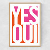 Yes Oui Narrow Oak Frame
