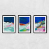 Blaue Landschaft Triptych