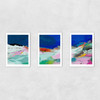 Blaue Landschaft Triptych