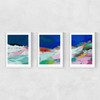 Blaue Landschaft Triptych