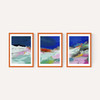 Blaue Landschaft Triptych