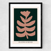 Plantes d'Hiver Green Medium Black Frame