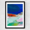 Blaue Landschaft II Medium Black Frame
