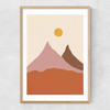 Acrylic Landscape II Narrow Oak Frame