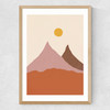 Acrylic Landscape II Medium Oak Frame