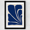 Six Leaf Plant Wide Black Frame