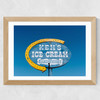 New Mexico Ice Cream Wide Oak Frame