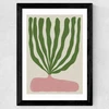 Modern Vase II Wide Black Frame