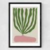Modern Vase II Medium Black Frame