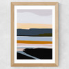 Peaceful Calm of Evening III Wide Oak Frame