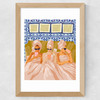 Ladies Only Club Wide Oak Frame
