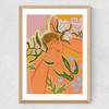 Flourish by Arty Guava Medium Oak Frame