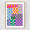 Quirky Checkerboard Narrow Oak Frame