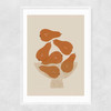 Pear Bowl Narrow White Frame