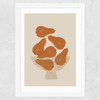 Pear Bowl Wide White Frame
