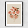 Peach Bowl Narrow Black Frame